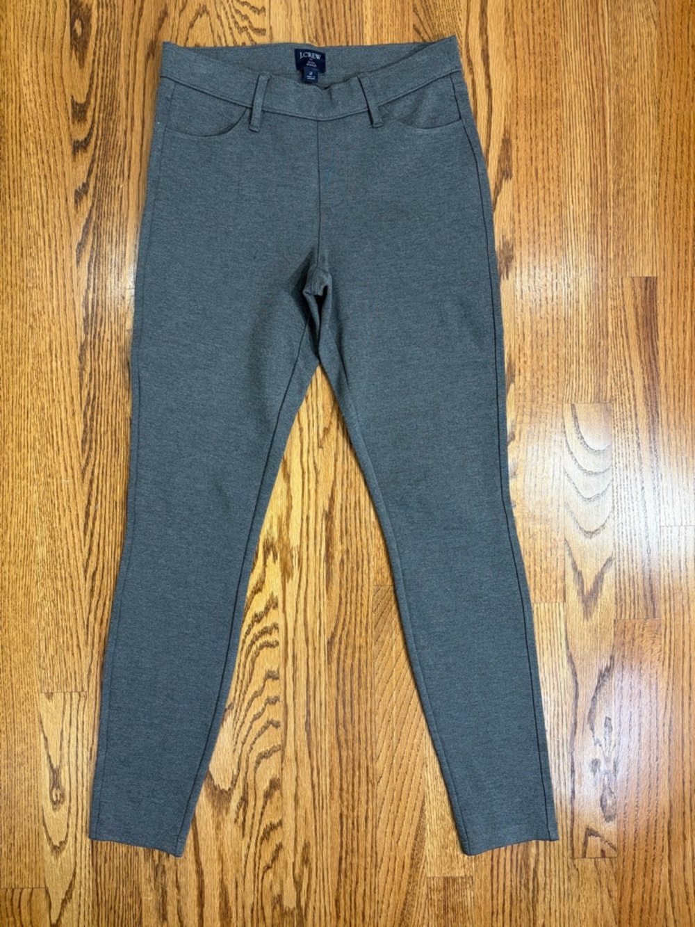 J. Crew Gigi Charcoal Ponte Pants sz 2